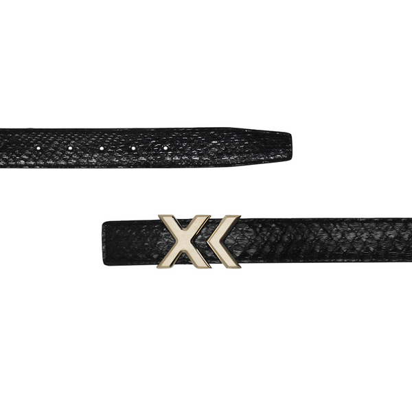 XK Mini Belt in Black Python
