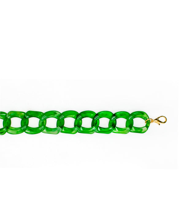 Acrylic Chain in Jade Green