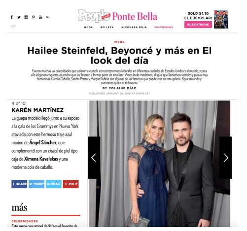 Karen Martinez Grammy's 2018