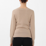 Cashmere Corset Sweater in Camel
