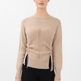 Cashmere Corset Sweater in Camel