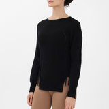 Cashmere Corset Sweater in Black