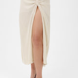 Cashmere Long Skirt in White