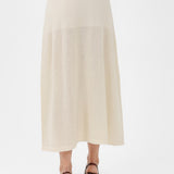 Cashmere Long Skirt in White