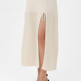 Cashmere Long Skirt in White