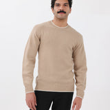 Cashmere Crew Neck Sweater in Camel