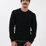 Cashmere Crew Neck Sweater in Black