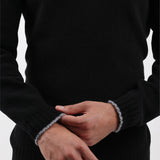 Cashmere Crew Neck Sweater in Black