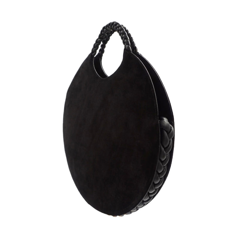 Luna Bag in Black Suede/Nappa Leather