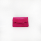 Le Clutch in Hot Pink Croc