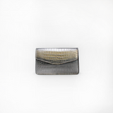 Le Clutch in Chrome Silver Croc