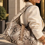 Genuine croc & Python hobo