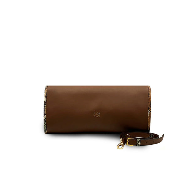 Eloise Clutch in Brown