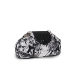 Serena in Faux Fur/Black Leather