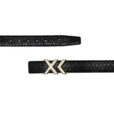 XK Mini Belt in Black Python 25mm