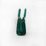 Le Tote Small in Green Croc