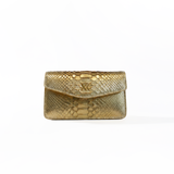 The Met Clutch in Gold