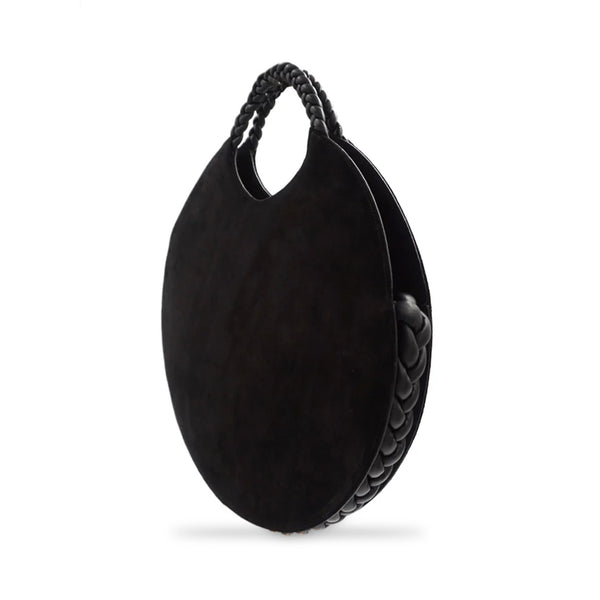 Luna Bag in Black Suede/Nappa Leather