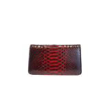 The Met Clutch in Midnight Red