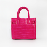 Le Tote Medium in Hot Pink Croc