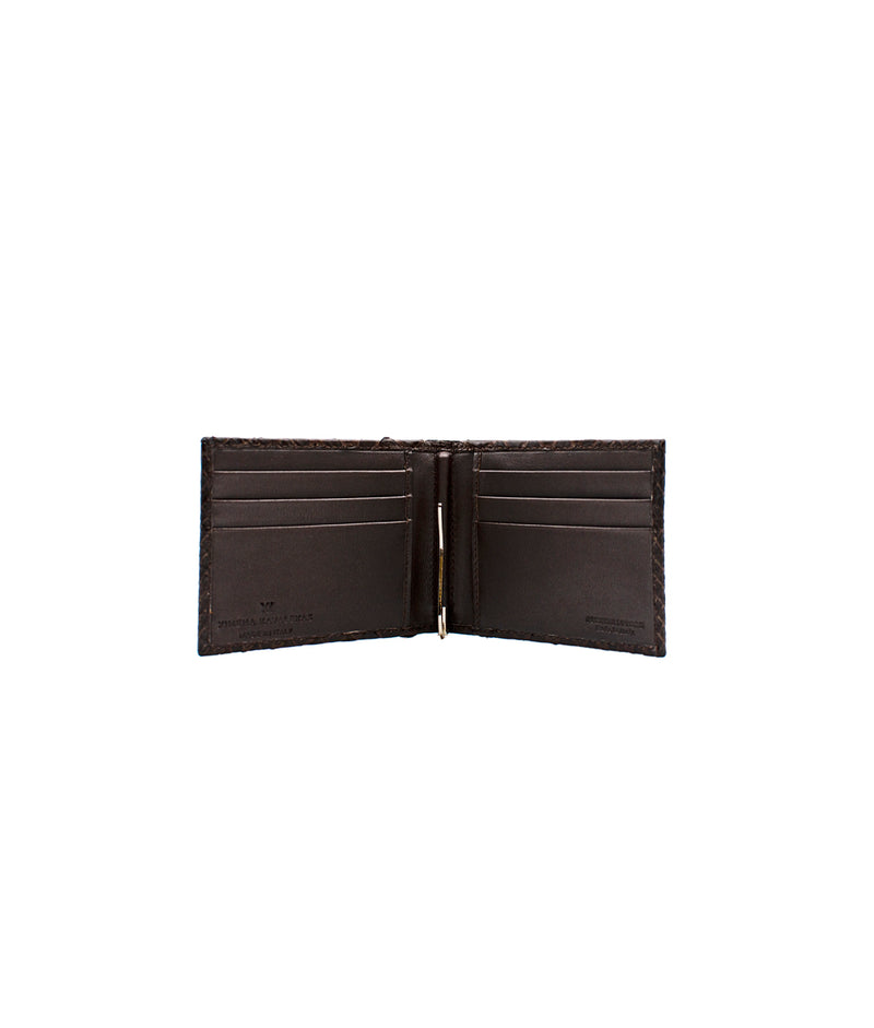 Clip Wallet in Brown