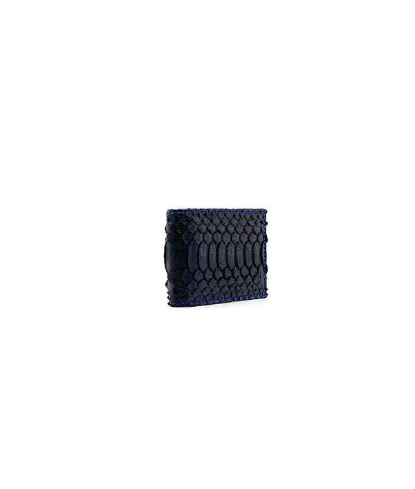 Clip Wallet in Black / Blue