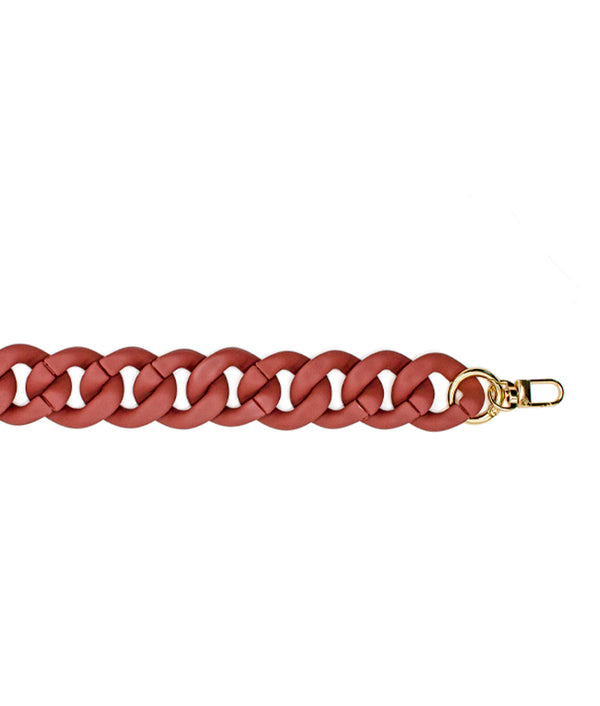 Acrylic Chain in Matte Rusty Red