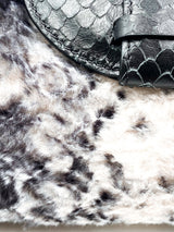 Serena in Faux Fur/Black Leather