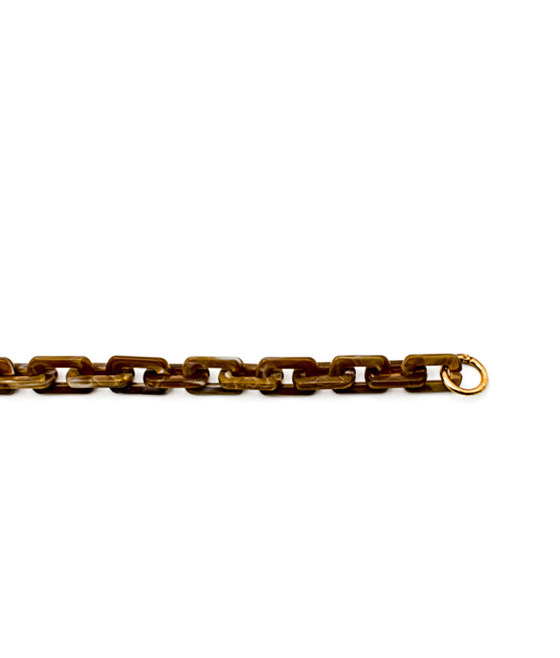 Acrylic Chain Square in Brown