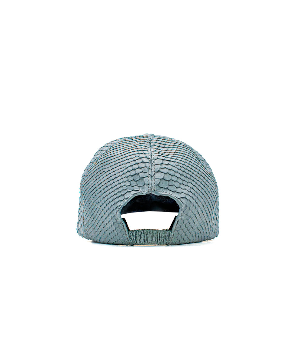 Blue Python Cap Caps, baseball cap, hat, python, exotic, python hat, – Ximena Kavalekas