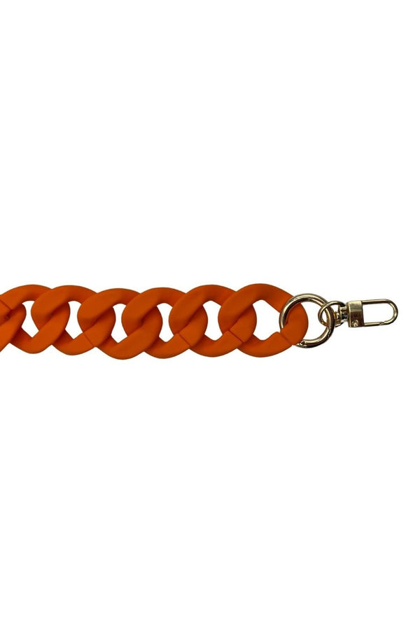Acrylic Chain in Matte Orange