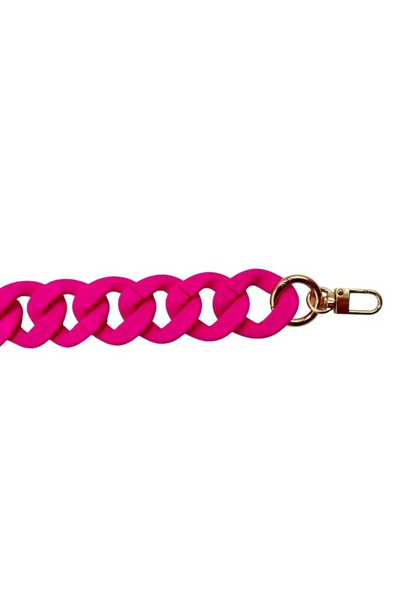 Acrylic Chain in Matte Hot Pink