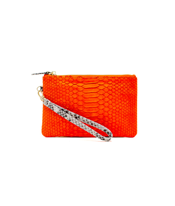 Mask Pouch in Orange/ Yellow