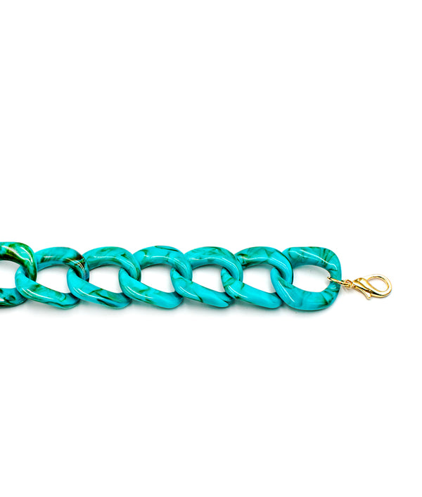 Acrylic Chain Turquoise